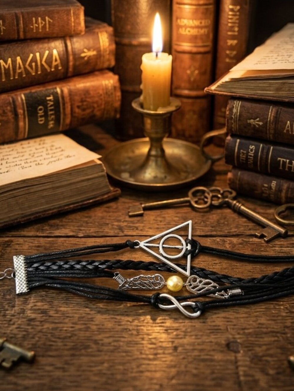 Harry Potter Deathly Hallows Snitch Infinity Theme Bracelet Unisex